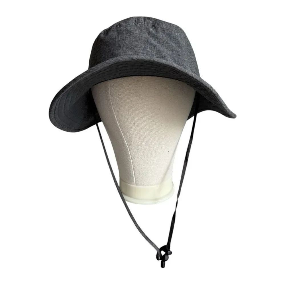 Mens Unisex Solar Eclipse Charcoal UV Protection Bucket Hat - Sz OS